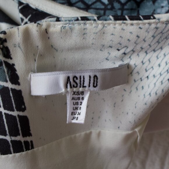 Asilio off shoulder print dress Size XS - Picture 3 of 3